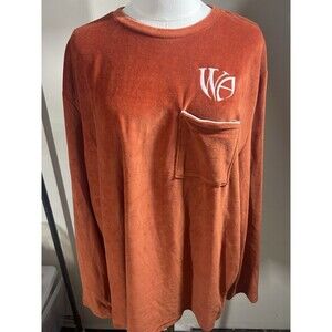 WA Whole Armour Women's Top 2XL Rust Long Sleeves Pocket NEW FREE SHIPPING 086
